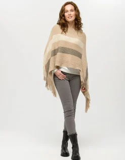 Christine Laure Pulls|Maille*Pull écru col irisé