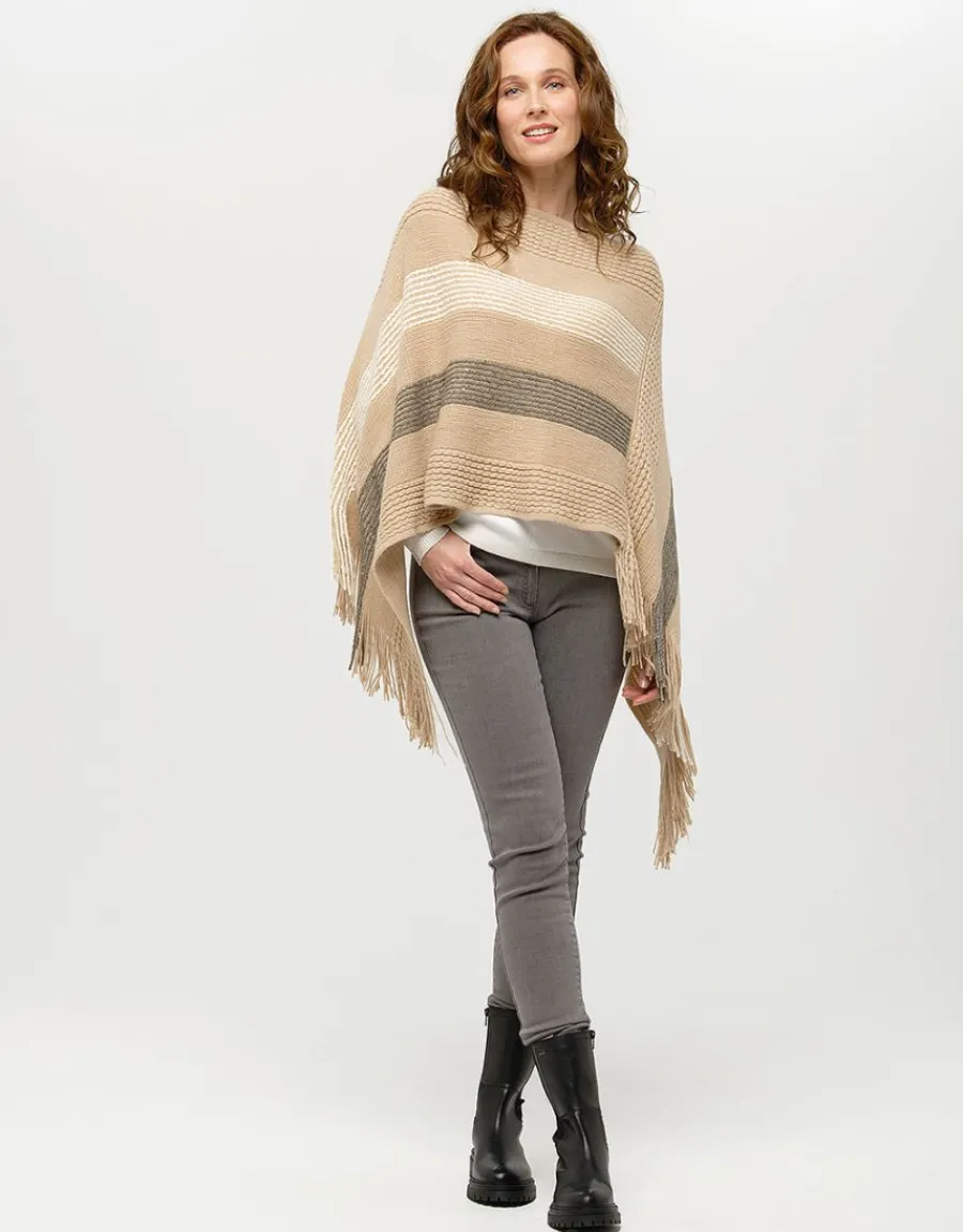 Christine Laure Pulls|Maille*Pull écru col irisé