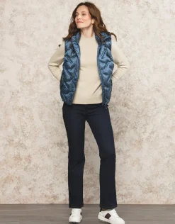 Christine Laure Pulls|Maille*Pull écru col montant