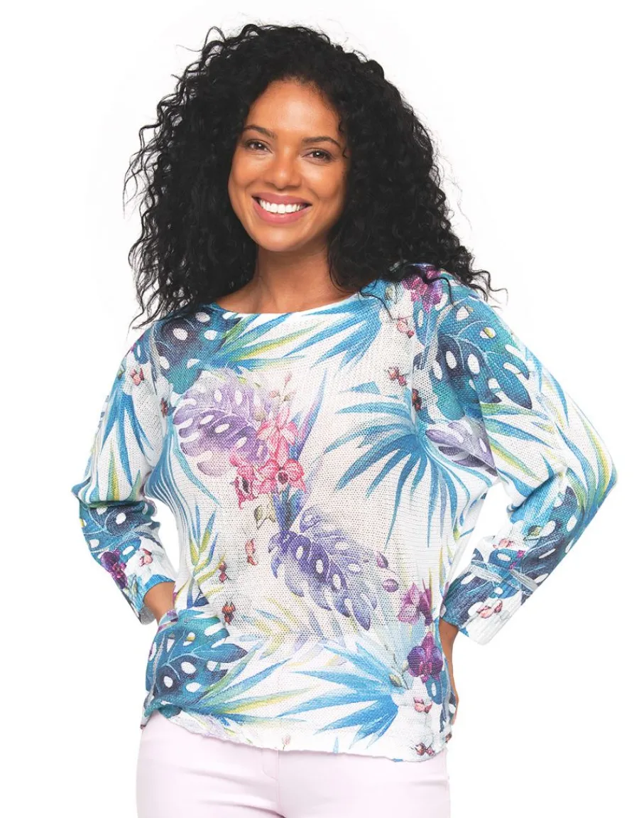 Christine Laure Pulls|Maille*Pull fantaisie ecru