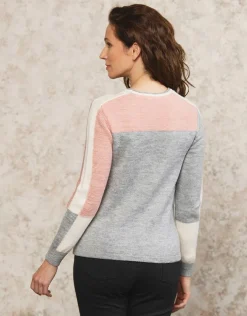 Christine Laure Pulls|Maille*Pull fantaisie rose