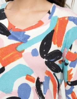 Christine Laure Pulls|Maille*Pull fin arty écru