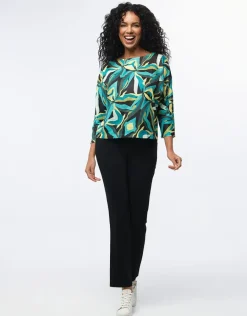 Christine Laure Pulls|Maille*Pull fin imprimé végétal