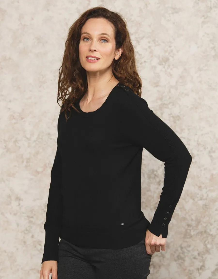 Christine Laure Pulls|Maille*Pull fin noir