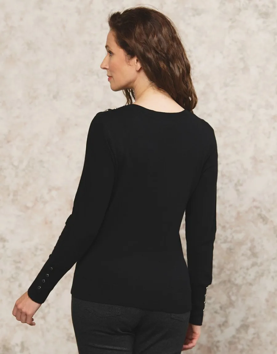 Christine Laure Pulls|Maille*Pull fin noir