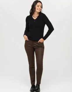 Christine Laure Pulls|Maille*Pull irisé noir