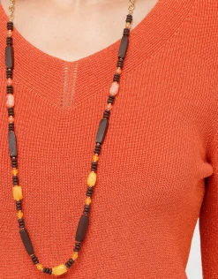 Christine Laure Pulls|Maille*Pull irisé orange
