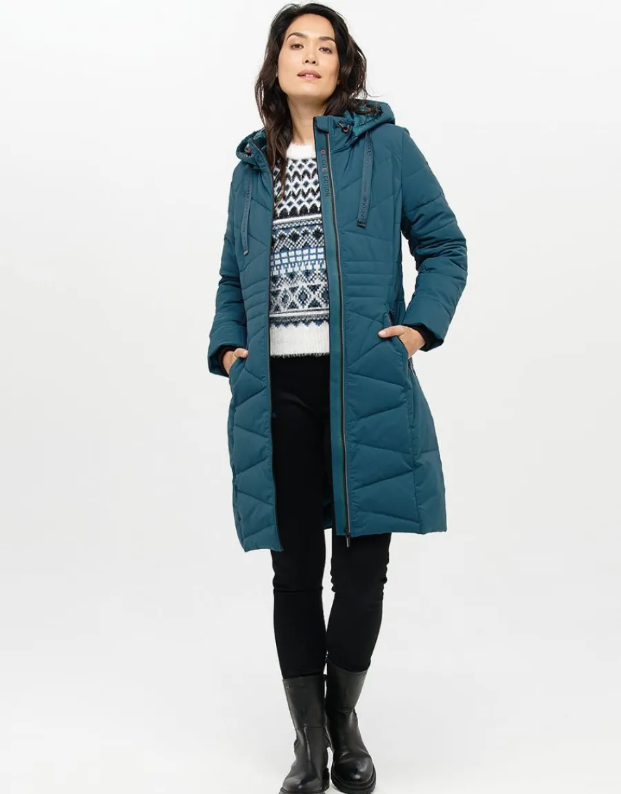 Christine Laure Pulls|Maille*Pull jacquard bleu blanc