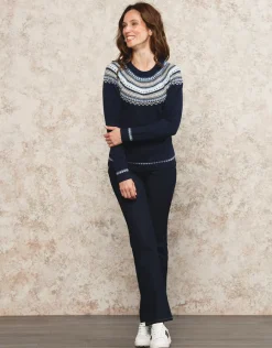 Christine Laure Pulls|Maille*Pull Jacquard marine