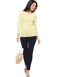 Christine Laure Maille|Pulls*Pull jaune irisé