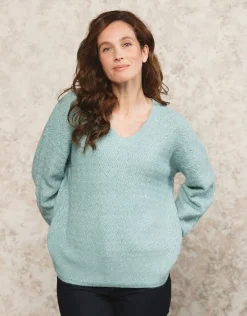 Christine Laure Pulls|Maille*Pull maille ample vert