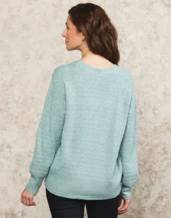 Christine Laure Pulls|Maille*Pull maille ample vert