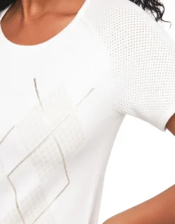 Christine Laure Pulls|Maille*Pull manche courte écru