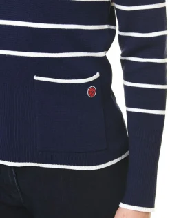 Christine Laure Pulls|Maille*Pull marinière marine