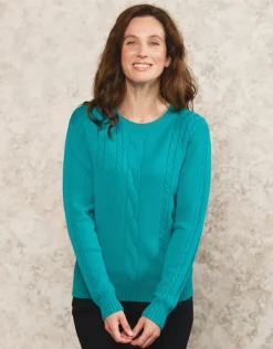 Christine Laure Pulls|Maille*Pull moelleux vert