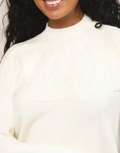 Christine Laure Pulls|Maille*Pull épais écru