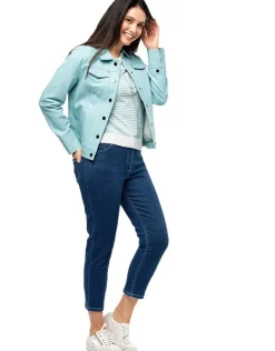 Christine Laure Pulls|Maille*Pull rayures vert d'eau