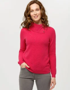 Christine Laure Pulls|Maille*Pull rose laine cachemire