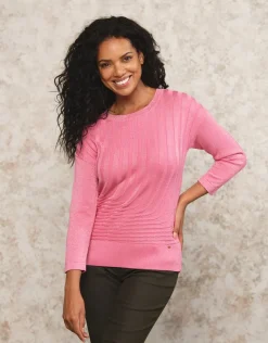 Christine Laure Pulls|Maille*Pull rose métallisé