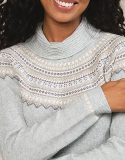 Christine Laure Pulls|Maille*Pull ski col roulé écru