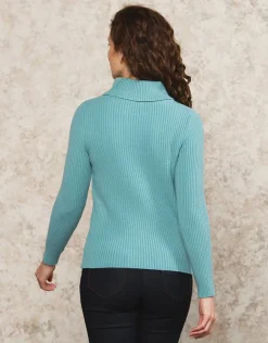 Christine Laure Pulls|Maille*Pull torsadé bleu