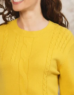 Christine Laure Pulls|Maille*Pull torsade ocre