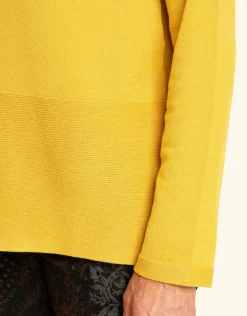 Christine Laure Pulls|Maille*Pull tunique ocre