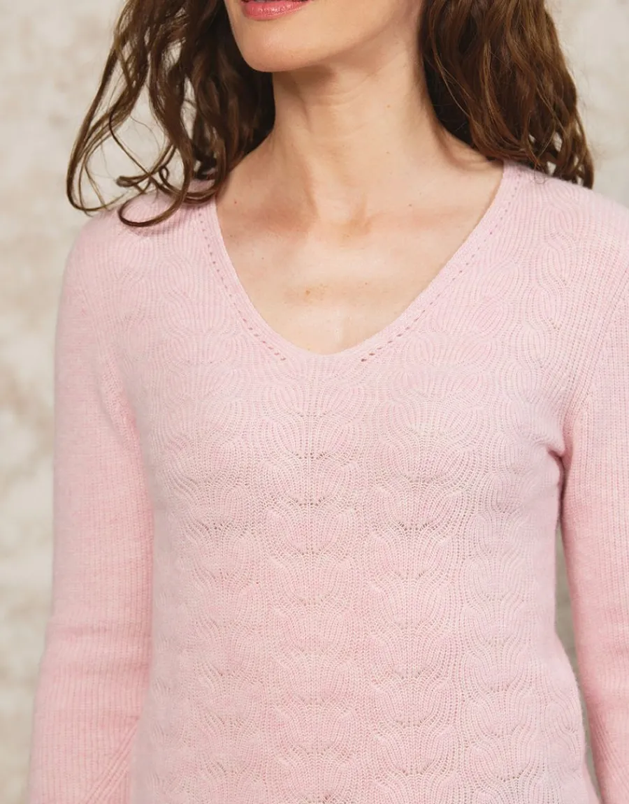 Christine Laure Pulls|Maille*Pull V laine et cachemire