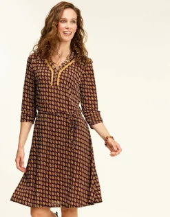 Christine Laure Robes|Robes & Jupes*Robe bordeaux doré