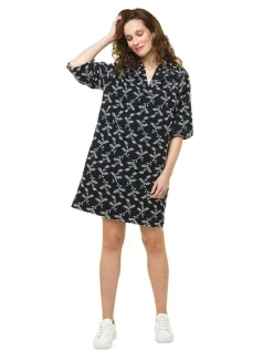 Christine Laure Robes|Robes & Jupes*Robe brodée bleu marine