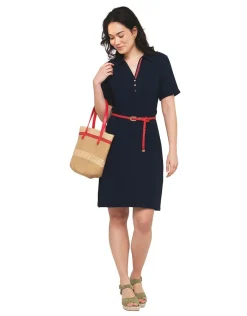 Christine Laure Robes|Robes & Jupes*Robe chemisier marine