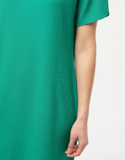 Christine Laure Robes|Robes & Jupes*Robe chic crêpe vert