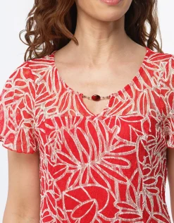 Christine Laure Robes|Robes & Jupes*Robe chic dentelle rouge