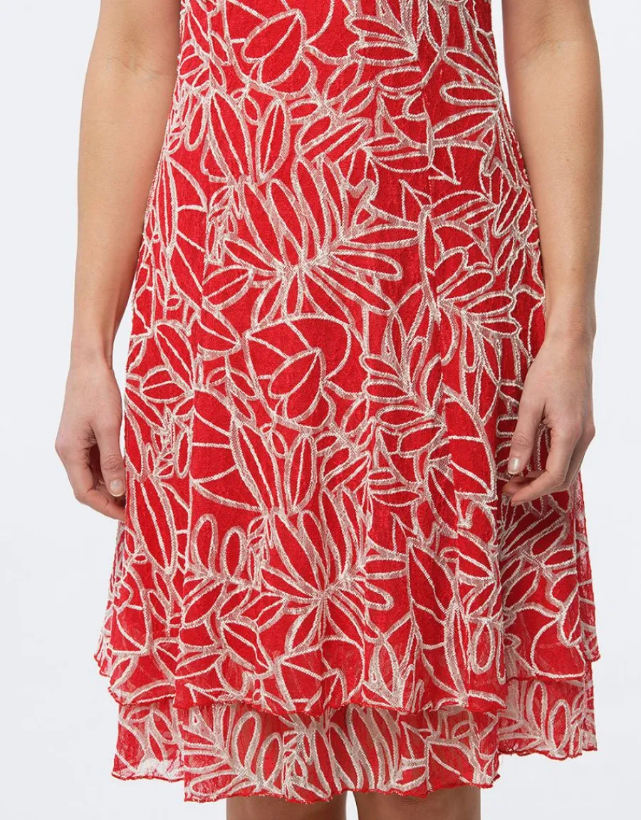 Christine Laure Robes|Robes & Jupes*Robe chic dentelle rouge