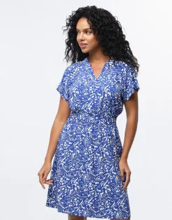 Christine Laure Robes|Robes & Jupes*Robe chic imprimé bleu