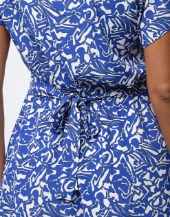 Christine Laure Robes|Robes & Jupes*Robe chic imprimé bleu