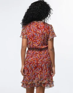 Christine Laure Robes|Robes & Jupes*Robe chic imprimé rouge