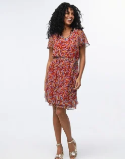 Christine Laure Robes|Robes & Jupes*Robe chic imprimé rouge