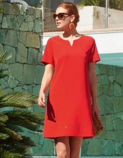 Christine Laure Robes|Robes & Jupes*Robe chic rouge