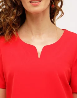 Christine Laure Robes|Robes & Jupes*Robe chic rouge