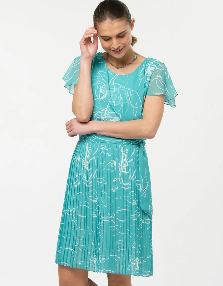 Christine Laure Robes|Robes & Jupes*Robe chic turquoise