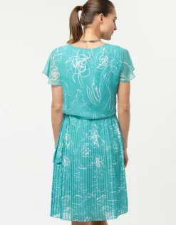 Christine Laure Robes|Robes & Jupes*Robe chic turquoise