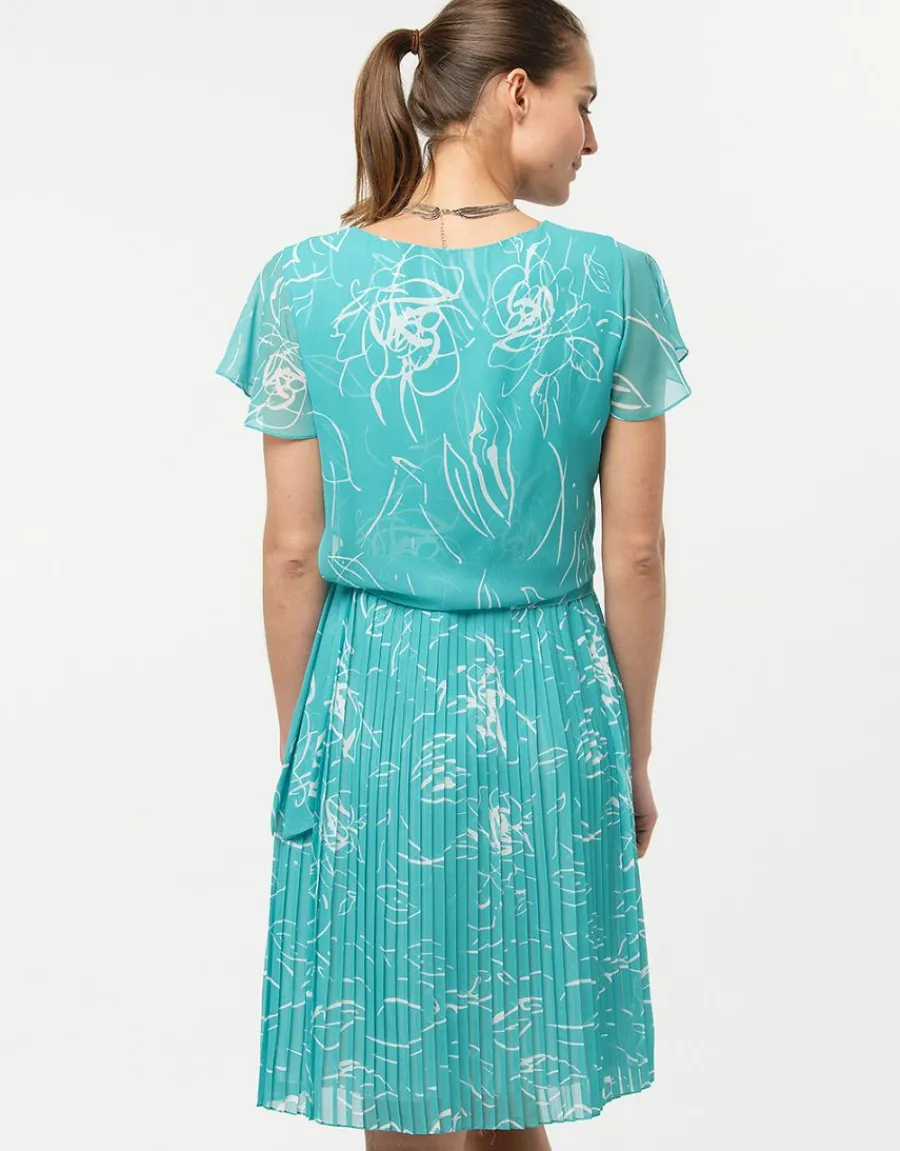 Christine Laure Robes|Robes & Jupes*Robe chic turquoise