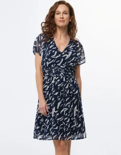 Christine Laure Robes|Robes & Jupes*Robe chic voile marine