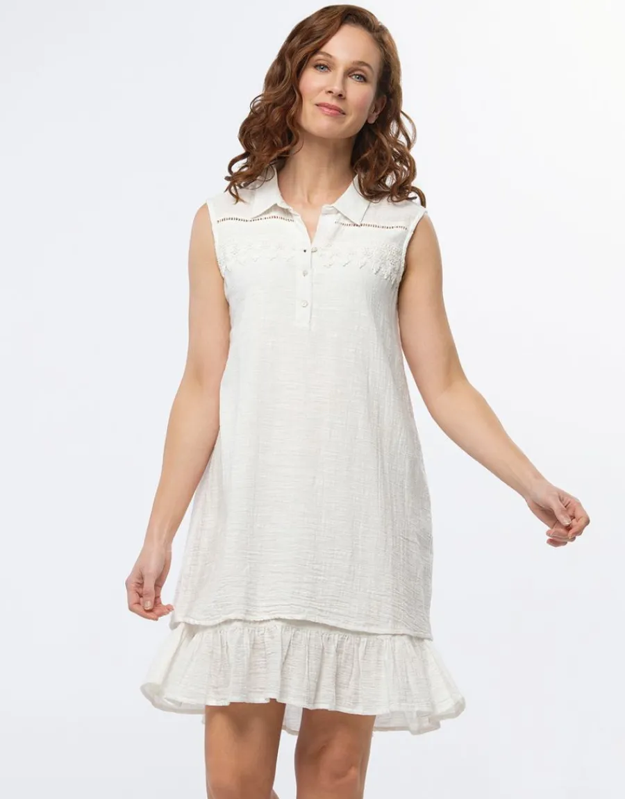 Christine Laure Robes|Robes & Jupes*Robe coton écru