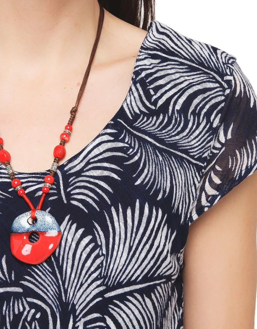 Christine Laure Robes|Robes & Jupes*Robe coton imprimé bleu