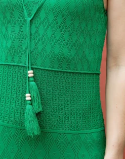 Christine Laure Robes|Robes & Jupes*Robe crochet vert