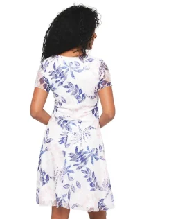 Christine Laure Robes|Robes & Jupes*Robe dentelle blanc bleu