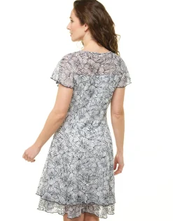 Christine Laure Robes|Robes & Jupes*Robe dentelle blanc bleu