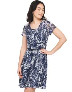 Christine Laure Robes|Robes & Jupes*Robe dentelle marine